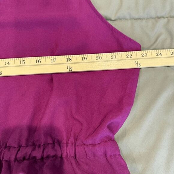 NWT Lane Bryant Sleeveless Dress Purple Floral Drawstring Waist Size 18 / 20 - Picture 9 of 12